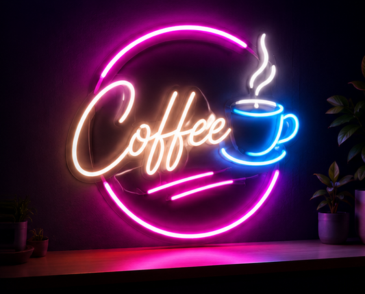 Letrero de neón personalizado con logotipo o diseño propio: hecho a medida