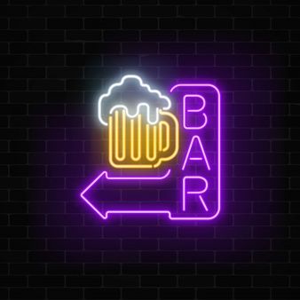 Letrero de neón LED para bar