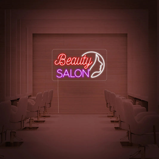 Salón de belleza Letrero de neón LED para salón de belleza