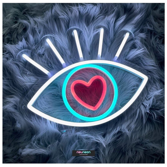 Heart Eye LED Neon Sign Light Neon