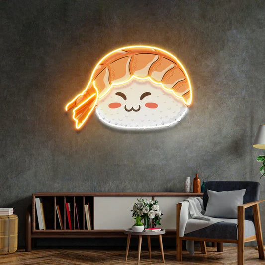 Letrero de neón LED de arte de neón de sushi Nigiri