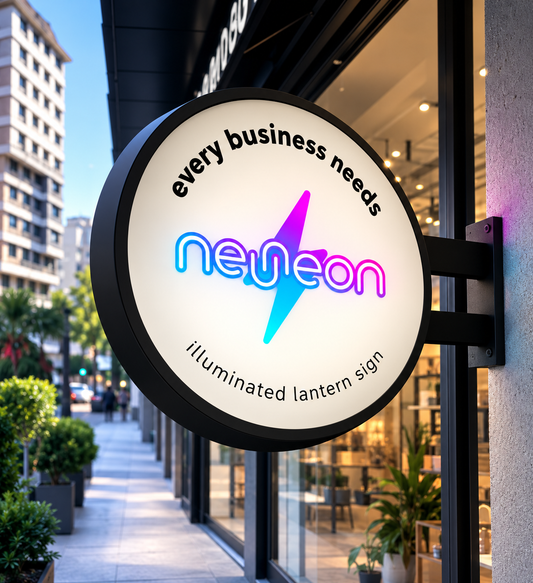 Letrero luminoso LED personalizado con logotipo impreso – Señalética para negocios y tiendas