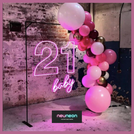 21 letrero de neón LED para bebé