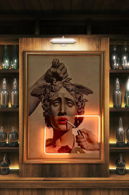 Lienzo LED de neón de Medusa