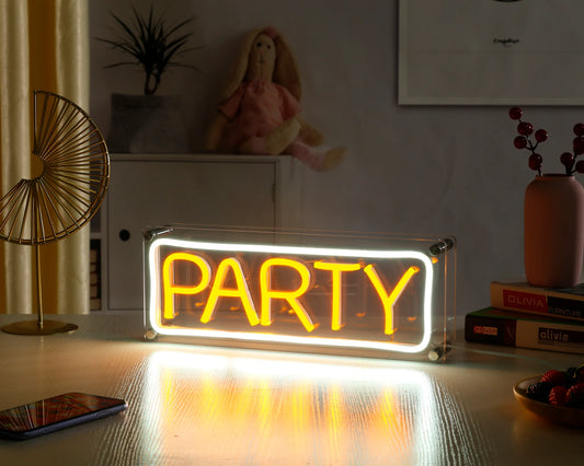 Letrero de neón LED de escritorio para fiestas