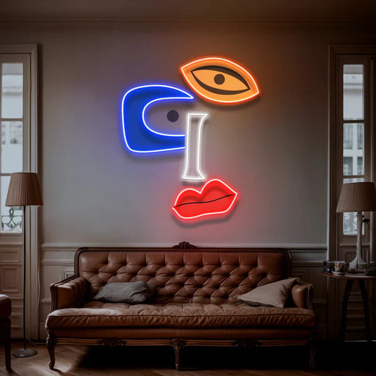 Abstract Facet Neon Art LED Neon Sign Light Neon