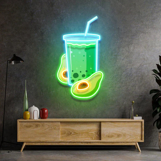 Batido de Aguacate Arte Neón Letrero LED Luz de Neón