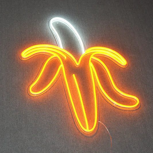 Placa de neón LED de plátano