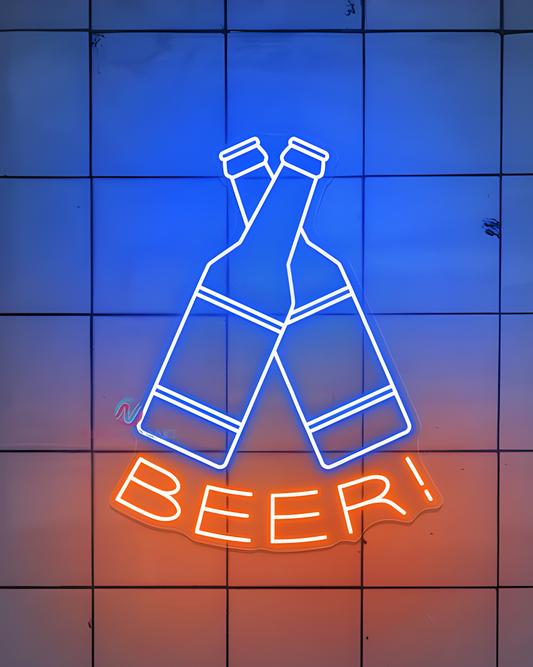 ¡CERVEZA! Letrero LED Neón Luz Neón