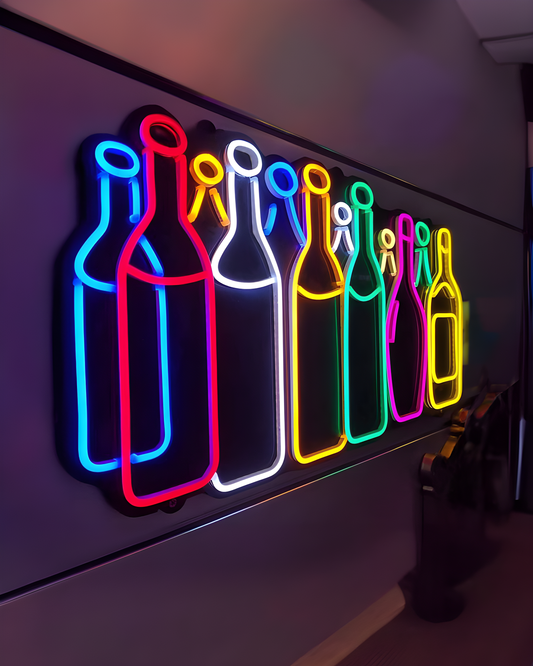 Botellas Letrero de Neón LED Luz de Neón