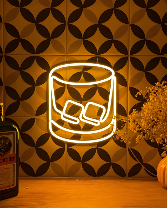 Letrero de neón LED Whisky