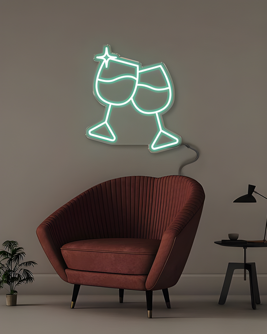 Letrero de neón LED "Cheers"