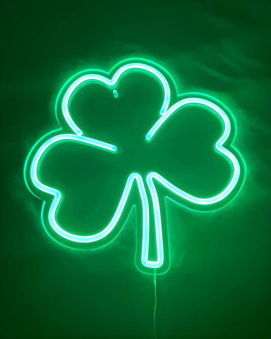 Luz de neón LED Clover Letrero de neón
