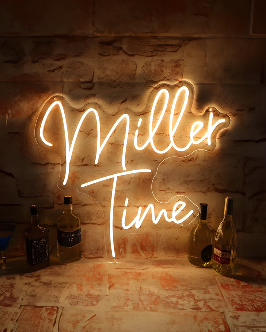 Letrero de neón LED Miller Time