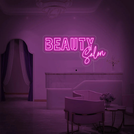 Letrero de neón LED para salón de belleza