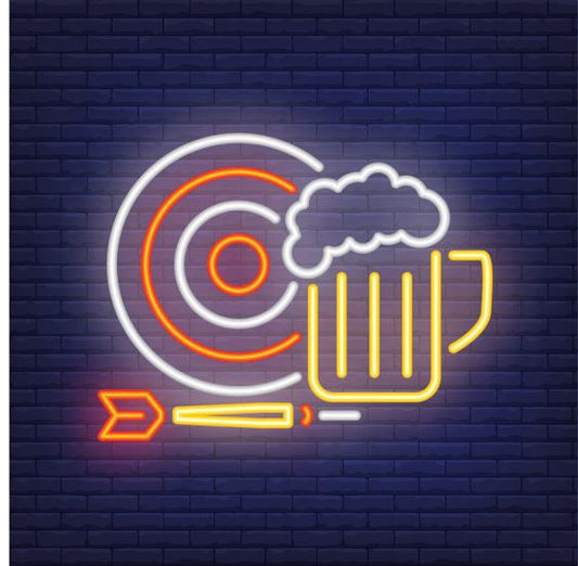 Beer and Darts LED Neon Sign Light Neon