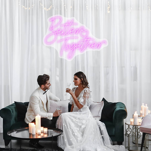 Better Together Wedding Decoration LED Neon Sign Light Neon