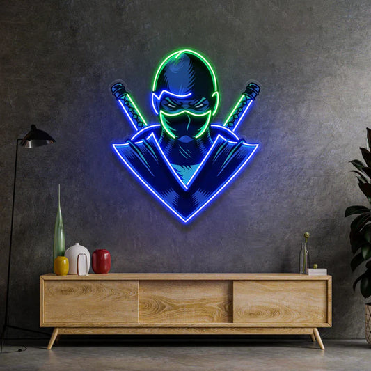Letrero de neón LED "Blue Ninja Neon Art"