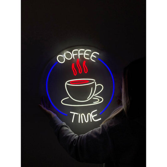 Letrero de neón LED para café