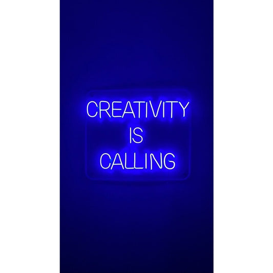 La creatividad te llama Letrero de neón LED Luz de neón