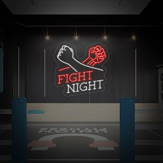 Fight Night and Punch LED Neon Sign Light Neon