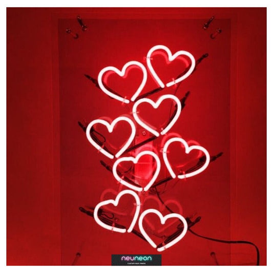 Heart Heart neon illuminated transparent plexi LED Neon Sign Light Neon