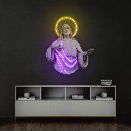 Luz de neón de arte neón de Jesús Cristo LED