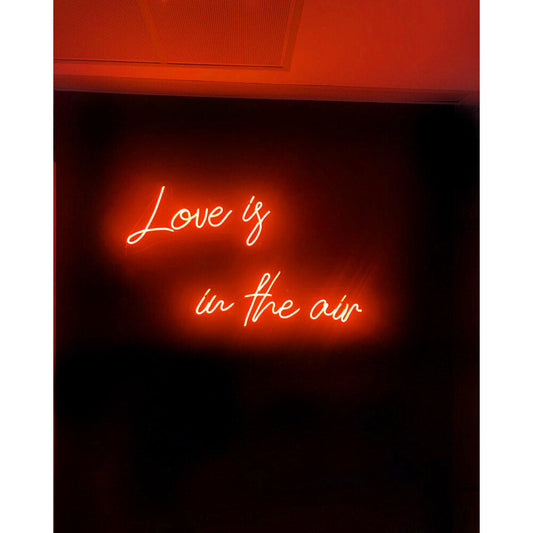 Letrero LED de neón "Love is in the air" Luz de neón