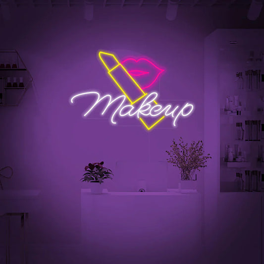 Makeup Lipstick LED Neon Sign Light Neon