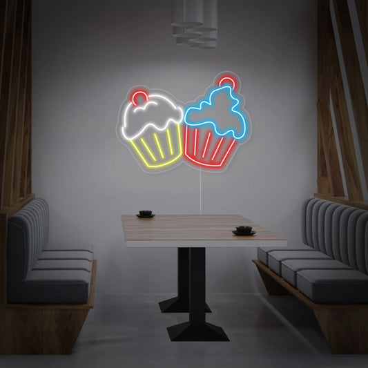 Letrero de neón LED Muffin Luz de neón