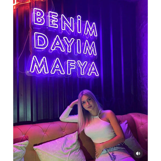 My uncle's in the mafia. LED Neon Sign Light Neon