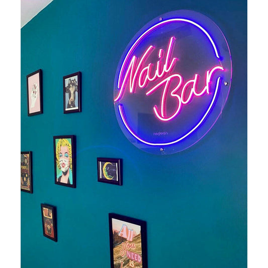 Letrero de neón LED para salón de uñas