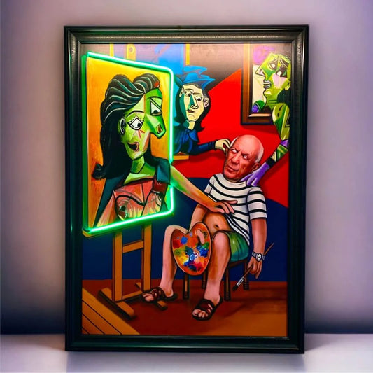 Lienzo de neón LED Picasso