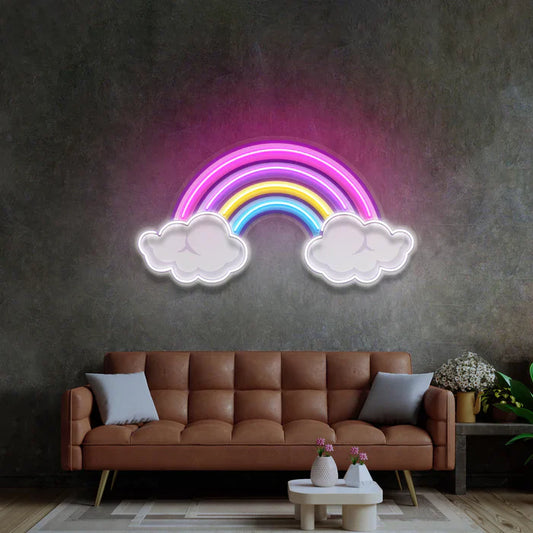 Globo Arcoíris Arte Neón Letrero de Neón LED Luz de Neón