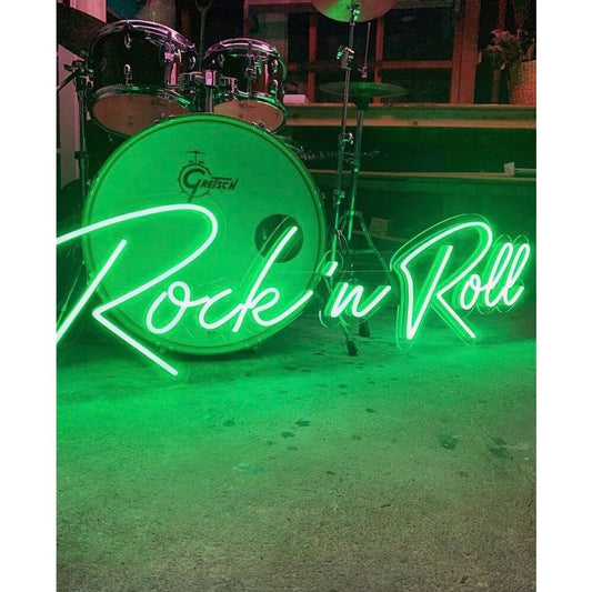 Letrero de neón LED Rock'n Roll