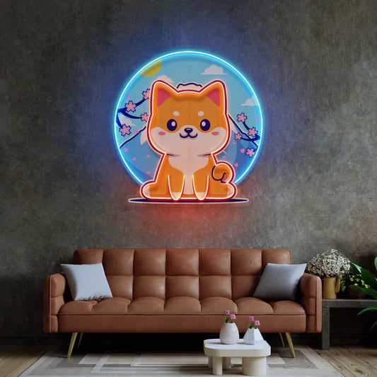 Shiba Neon Art Letrero de neón LED Luz de neón