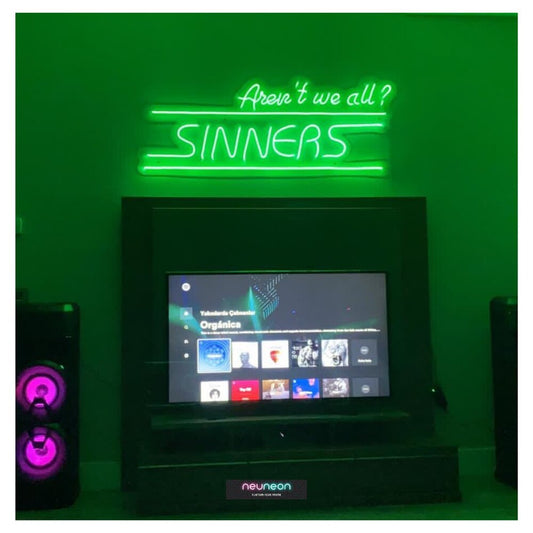 Sinners LED Neon Sign Light Neon