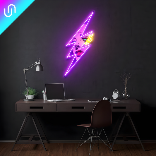 Letrero de neón LED artístico "Thunder Girl"