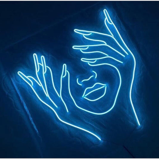 Letrero de neón LED para mujer