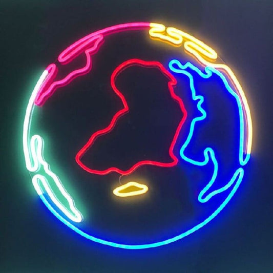 Mapa del mundo Letrero de neón LED Luz de neón