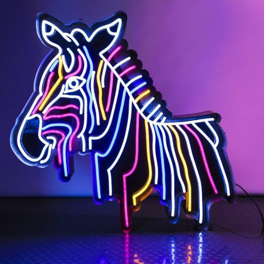 Letrero de neón LED de cebra